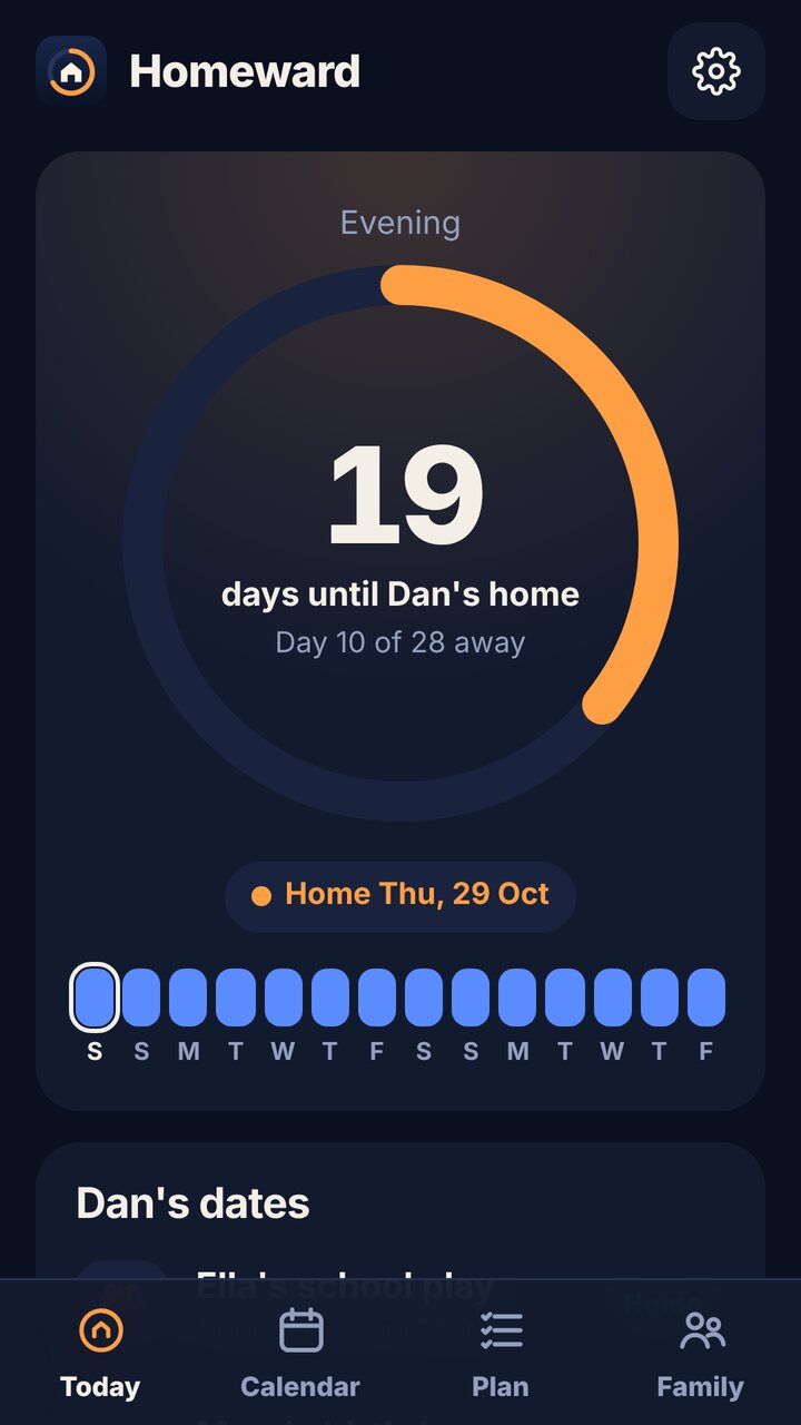 A family member's countdown