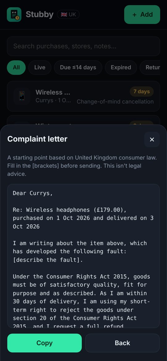 Ready-made complaint letter